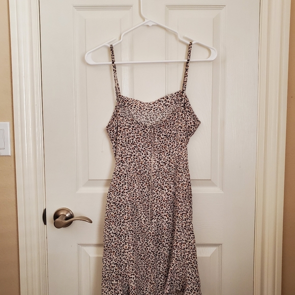 NWOT Abercrombie & Fitch | Wrap Leopard Print Tie Waist Mini Dress - Picture 9 of 11